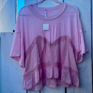Free People Pink Top